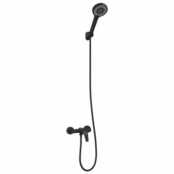 vidaXL S&uacute;prava sprchovej hlavice Čierna G 1 / 2 palca Mosadzn&aacute;