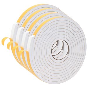 vidaXL Samolepiaca penov&aacute; p&aacute;ska 4 ks Biela 20mm x 5m CR Pena