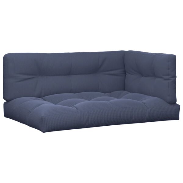 vidaXL Vank&uacute;&scaron;e na paletov&yacute; n&aacute;bytok 3 ks n&aacute;morn&iacute;cke modr&eacute; l&aacute;tka