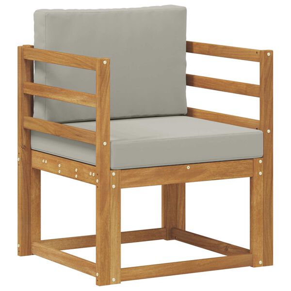 vidaXL Vonkaj&scaron;ia pohovka Mas&iacute;vne ak&aacute;ciov&eacute; drevo a polyester