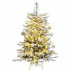 vidaXL Umel&yacute; v&yacute;klopn&yacute; vianočn&yacute; stromček 150 LED a sada g&uacute;ľ 120 cm