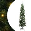 vidaXL Umel&yacute; vianočn&yacute; stromček Zelen&aacute; 180 cm PVC, oceľ a plast