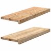 vidaXL Okenn&yacute; parapet 2 ks 70x25x2 cm neo&scaron;etren&yacute; dubov&yacute; mas&iacute;v