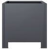 vidaXL Záhradné kvetináče 2 ks, antracitové 30x30x30 cm, oceľ