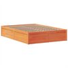 vidaXL Posteľ bez matraca voskovo hned&aacute; 140x190 cm mas&iacute;vna borovica