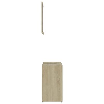 vidaXL Súprava kúpeľňového nábytku, dub sonoma, kompozitné drevo