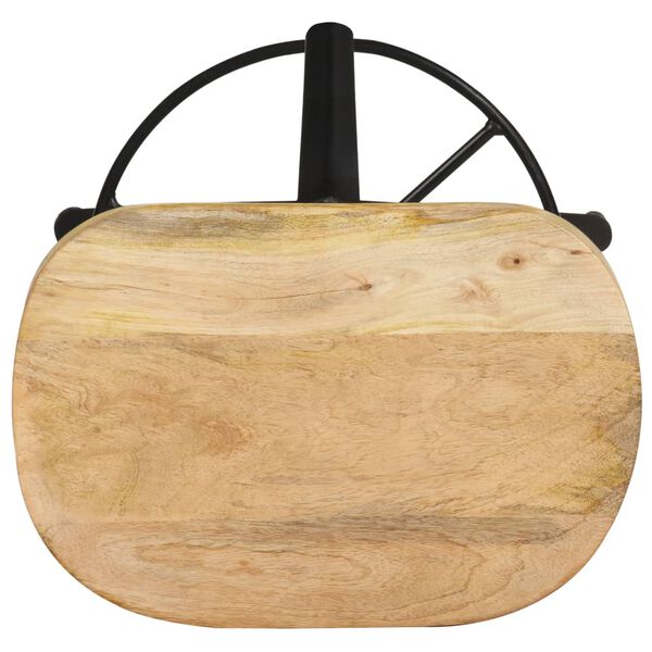 vidaXL Barové stoličky 2 ks 52 cm mangovníkový masív