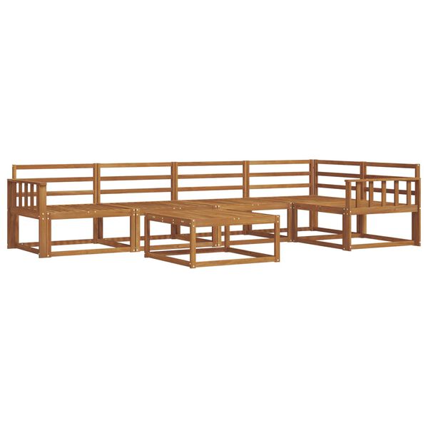 vidaXL Z&aacute;hradn&aacute; s&uacute;prava gaučov 6 pcs Pr&iacute;rodn&aacute; Pevn&eacute; ak&aacute;ciov&eacute; drevo