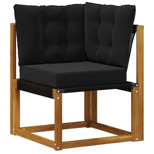 vidaXL Z&aacute;hradn&aacute; s&uacute;prava gaučov s vank&uacute;&scaron;om 8 pcs Pr&iacute;rodn&aacute; a čierna