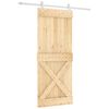 vidaXL Posuvn&eacute; dvere Pr&iacute;rodn&aacute; a biela 85 x 210 cm