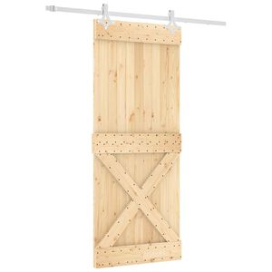 vidaXL Posuvn&eacute; dvere Pr&iacute;rodn&aacute; a biela 85 x 210 cm