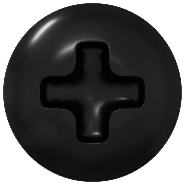 vidaXL Obj&iacute;mkov&eacute; skrutky 2 pcs Čierna M4 x 10 mm Oceľ