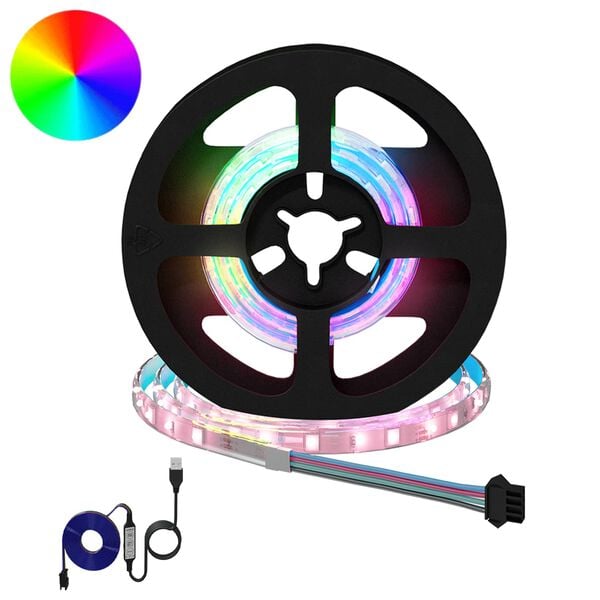 vidaXL LED p&aacute;s 4 pcs Čierna a priehľadn&aacute; 40 x 0,8 x 0,3 cm Meď a plast