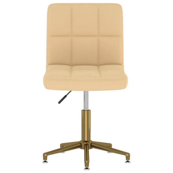 vidaXL Otočn&eacute; jed&aacute;lensk&eacute; stoličky 4 ks kr&eacute;mov&eacute; zamatov&eacute;