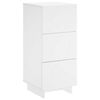 vidaXL Komoda Biela 33.5 x 34.5 x 75 cm Kompozitn&eacute; drevo