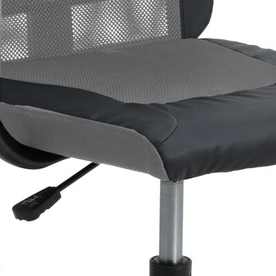 vidaXL Kancelárska stolička nastaviteľná výška, látka+umelá koža