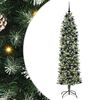 vidaXL Umel&yacute; chud&yacute; vianočn&yacute; strom Zelen&aacute; a biela 240 cm