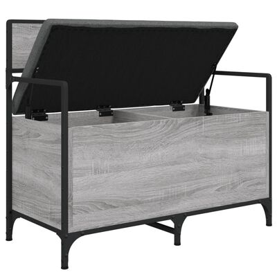 vidaXL Úložná lavička sivá sonoma 85,5x42x73,5 cm kompozitné drevo