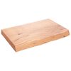 vidaXL Stolov&aacute; doska bledohned&aacute; 60x40x(2-6) cm o&scaron;etren&yacute; mas&iacute;vny dub