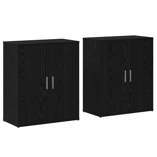 vidaXL Serv&iacute;rovacia skriňa 2 pcs Čierny dub 60 x 31 x 70 cm