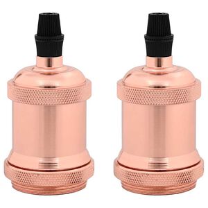 vidaXL držiaky l&aacute;mp 2 ks Rose Gold E27
