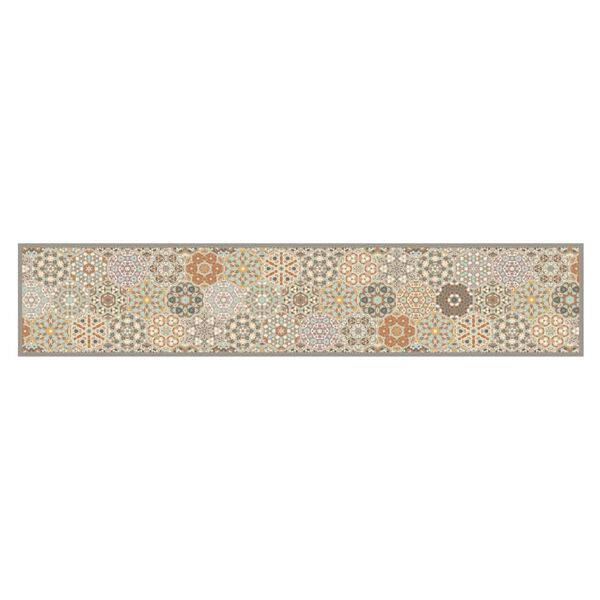 vidaXL Kuchynsk&yacute; koberec, prateľn&yacute;, &scaron;esťhrann&yacute; vzor 60x300 cm, zamat