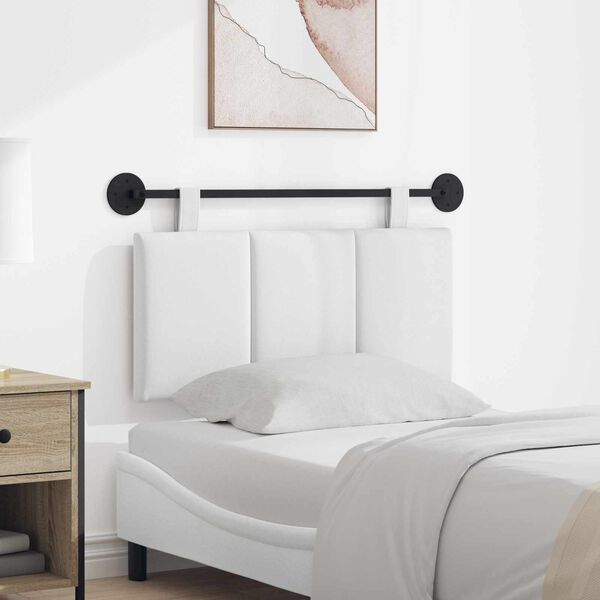 vidaXL Z&aacute;vesn&aacute; Čel&aacute; N&aacute;stenn&yacute; Pruhovan&yacute; Biely 90 x 55 x 5 cm l&aacute;tka