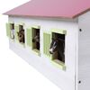 Kids Globe Hračkárska konská stajňa so 7 boxami 1:24 ružová 610189