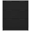 vidaXL Komoda čierna 60x30x70 cm kompozitné drevo