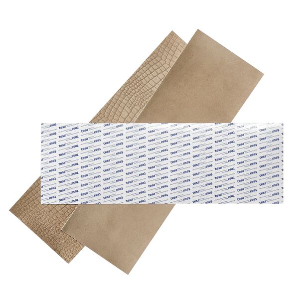 WallArt Kožen&eacute; dlaždice Salisbury pieskovo-b&eacute;žov&eacute; 16 ks