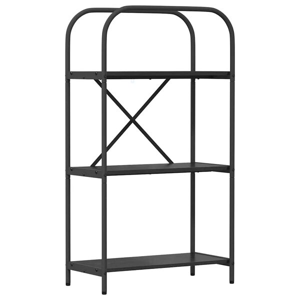 vidaXL Reg&aacute;l na knihy Čierny dub 60 x 30 x 109 cm Kompozitn&eacute; drevo