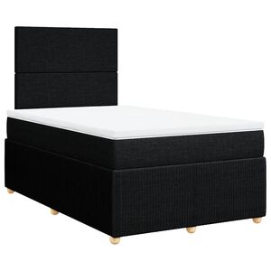 vidaXL Boxspring posteľ s matracom čierna 120x190 cm l&aacute;tka