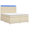 vidaXL Posteľ boxspring s matracom Kr&eacute;mov&aacute; 140 x 190 cm L&aacute;tka