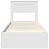 vidaXL R&aacute;m postele s čelnou doskou Biela 90 x 190 cm Kompozitn&eacute; drevo