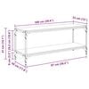 vidaXL TV skrinka Remeseln&yacute; dub 100x33x41cm Inžinierske drevo a železo