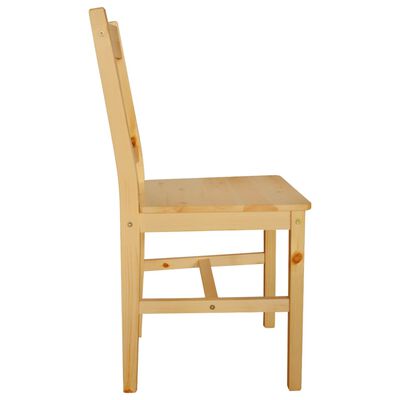 vidaXL Jedálenské stoličky 2 ks, borovicové drevo