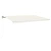vidaXL Automatick&aacute; mark&iacute;za, LED a senzor vetra 500x350 cm, kr&eacute;mov&aacute;