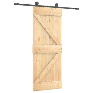 vidaXL Posuvn&eacute; dvere 70 x 210 cm Mas&iacute;vne borovicov&eacute; drevo (neupraven&eacute;)