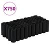 vidaXL Vreck&aacute; na psie exkrementy 750 ks, čierne 30x20 cm, PE