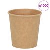vidaXL papierov&eacute; &scaron;&aacute;lky na k&aacute;vu 1000 ks 4oz 100ml Hned&aacute;
