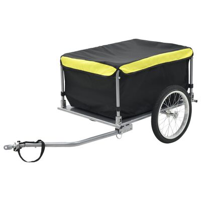 vidaXL Nákladný vozík za bicykel čierno-žltý 65 kg