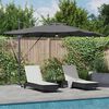 vidaXL Roma Parasol Antracit 286 x 285 x 270 cm Hliník a polyester