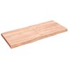 vidaXL Stolov&aacute; doska bledohned&aacute; 140x60x(2-6) cm o&scaron;etren&yacute; mas&iacute;vny dub