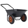 vidaXL F&uacute;rik čierno-oranžov&yacute; 78 l 100 kg