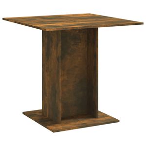 vidaXL Jed&aacute;lensk&yacute; st&ocirc;l dymov&yacute; dub 80x80x75 cm spracovan&eacute; drevo