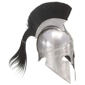 vidaXL Gr&eacute;cka antick&aacute; prilba pre LARP starožitn&aacute; replika strieborn&aacute; oceľ
