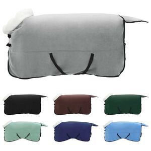 vidaXL Pl&aacute;&scaron;ť pre kone Pln&aacute; tmavozelen&aacute; 165 cm Pol&aacute;rna fleece