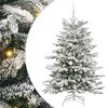 vidaXL Umel&yacute; Skl&aacute;pac&iacute; Vianočn&yacute; Stromček Biela 150 cm PE a PVC