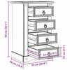 vidaXL Nočn&yacute; stol&iacute;k Biela 53 x 39 x 84 cm Mas&iacute;vne borovicov&eacute; drevo