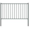 vidaXL Plotov&yacute; panel Woerden so stĺpikmi oceľov&yacute; 1,7x1 m antracitov&yacute;